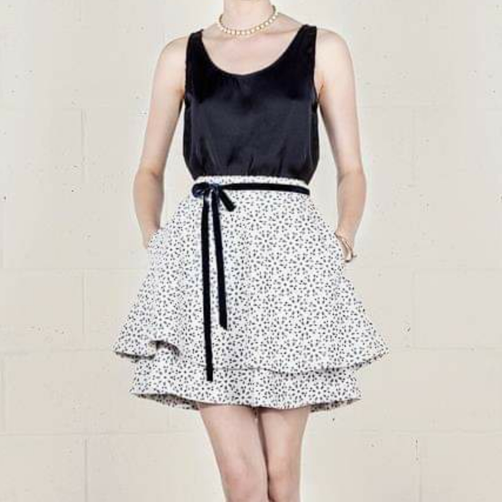 High-waisted Thick Cotton Skirt